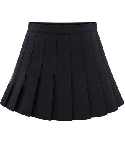 Romwe Button Pleated Black Skirt, $14; romwe.com Skirt Diy, Rok Mini, Tennis Skirt Outfit, Fall Wardrobe Essentials, Black Pleated Skirt, Fall Skirts, Skirts Online, Looks Chic, Cute Skirts