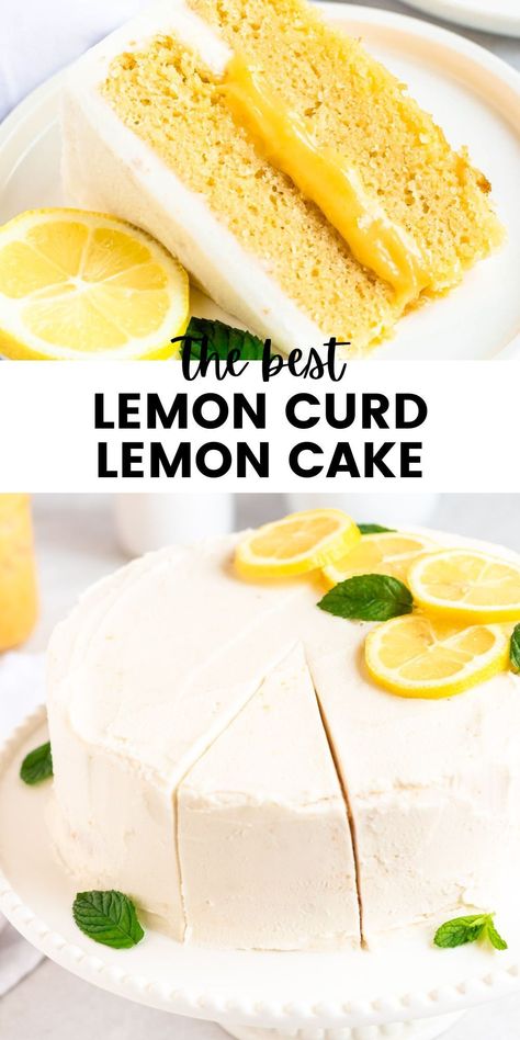 Tart Lemon Curd, Lemon Meringue Cake, Curd Cake, Lemon Curd Cake, Sponge Cake Filling, Moist Lemon Cake, Lemon Layer Cakes, Curd Filling, Lemon Cream Cheese Frosting