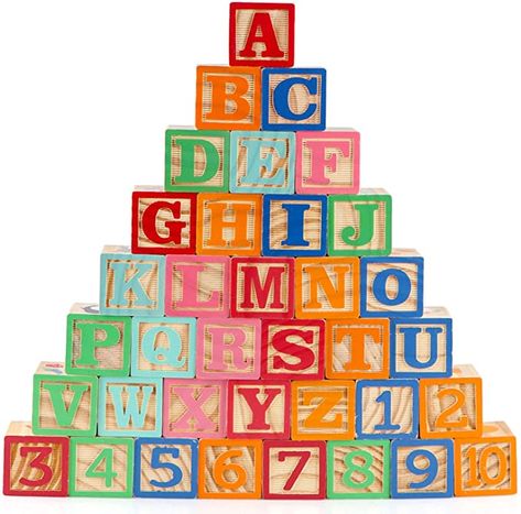 Wooden Abc Blocks, Toys For Kids Boys, Learning Preschool, Number Blocks, Blocks For Toddlers, Sensory Toys For Kids, Abc Blocks, Wooden Building, Alphabet Number