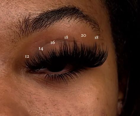 Lash Map Black Women, Fluffy Lashes Extensions, Wispy Lash Cluster Map, Lash Sets Black Women, Full Lashes Extensions, Wispy Cat Eye Lash Extensions Map, Lash Map Wispy, Cluster Lash Map, Lash Cluster Mapping Styles