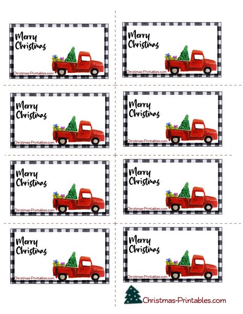 Free Printable Red Truck Christmas Gift Tags, Merry Christmas Labels Free Printable, Christmas Gift Labels Printable Free, Christmas Name Tags Printable Free, Free Name Tags Printables, Address Labels Printable Free, Christmas Labels Printables Free, Christmas Tags Printable Free Templates, Christmas Tags To Print