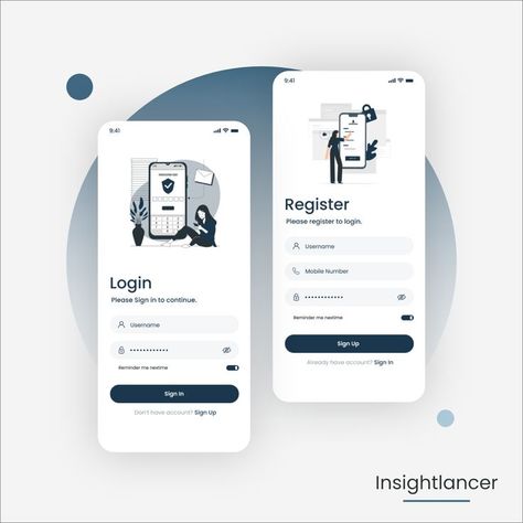 Desain Ux, Ux Illustration, Login Page Design, Mobile Login, Ux Design Mobile, Ui Design Principles, Login Design, App Design Layout, Wireframe Design