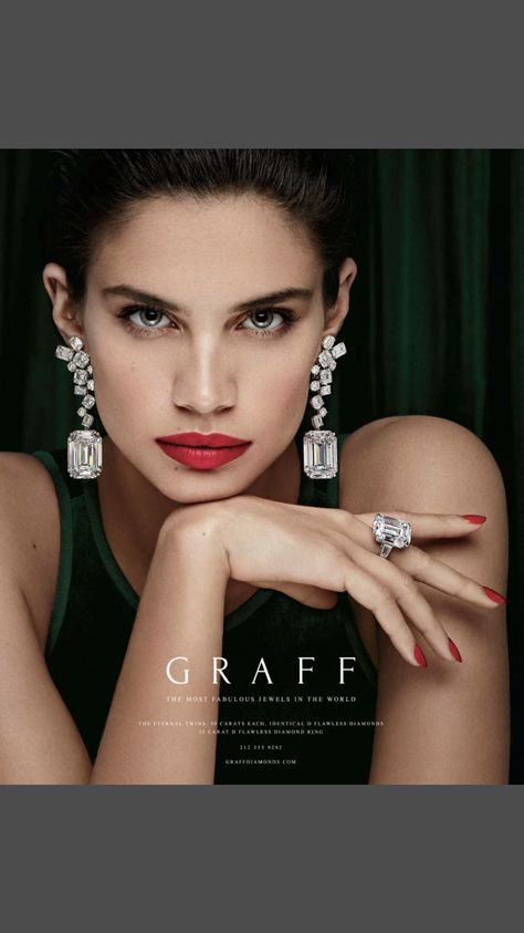 Jewellery Fashion Shoot, Graff Diamonds, Jewellery Photography Inspiration, High Fashion Makeup, Jewelry Editorial, High Fashion Jewelry, Jewelry Photoshoot, Accesories Jewelry, Sara Sampaio