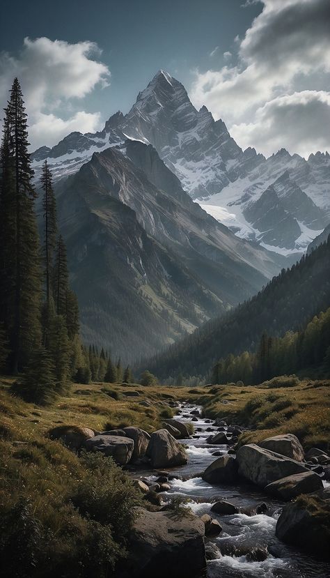 , #Creative, #Inspiration, #AD, #AI Iphone Wallpaper Landscape, River Landscape, Image Nature, Landscape Photography Nature, Landscape Art Painting, Forest Photography, Cool Wallpapers Art, Beautiful Landscape Wallpaper, Pretty Wallpapers Backgrounds