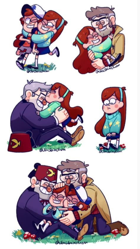 Gravity Falls Fanart Dipper, Hugs Sticker, Pines Family, Monster Falls, Gravity Falls Fanart, Gravity Falls Dipper, Fall Memes, Best Cartoons, Gravity Falls Funny