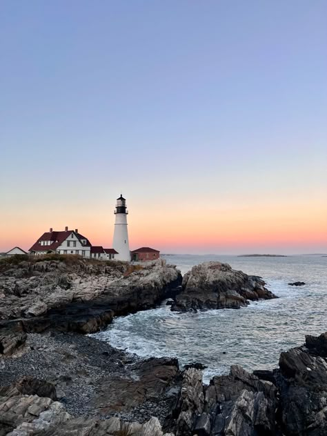 Maine Vision Board, Lighthouse In Maine, England Nature Aesthetic, Bar Harbor Maine Winter, Trip To Maine Summer, P Town Cape Cod, Summer Aesthetic New England, New England Spring Aesthetic, Marin County Aesthetic