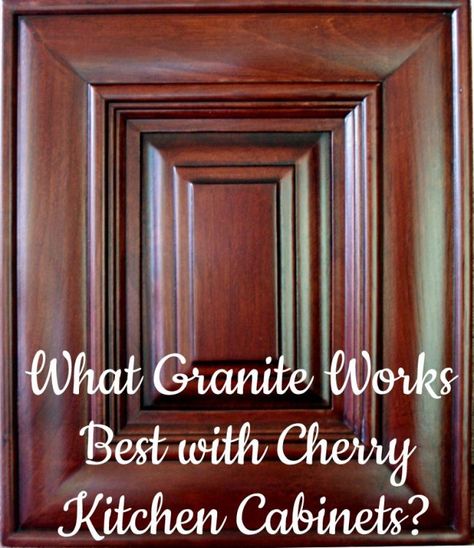 Cherry Kitchen Cabinets With Granite, Cherry Wood Kitchen Cabinets White Countertops, Backsplash Ideas For Cherry Cabinets, Cherry Wood Cabinets With White Granite, Kitchen Backsplash Ideas With Cherry Cabinets, Cherry Wood Dining Room Decor, Cherry Kitchen Cabinets Farmhouse, Kitchens With Cherry Wood Cabinets, Updating Cherry Cabinets Kitchen