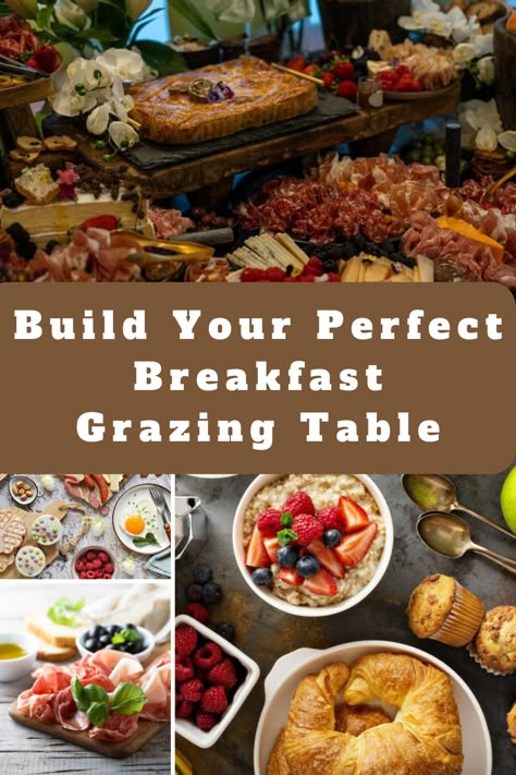 Wake up to a delicious start with our guide to creating the perfect breakfast grazing table. 🍓☕ #breakfastgrazingtable #yum #morningvibes #breakfastgrazingtable #brunchgoals #breakfastideas #grazingtable #breakfastspread #foodie #grazingtablegoals #breakfastofchampions #brunchlife #grazingtableinspo #yum #morningvibes #breakfastlover Charcuterie Breakfast Table, Brunch Table Setting Buffet Breakfast, Grazing Table Brunch Ideas, Brunch Display Buffet Tables, Grazing Table Ideas For 20 People, Charcuterie Brunch Table, Breakfast Charcuterie Grazing Table, Beautiful Brunch Display, Easter Brunch Grazing Table