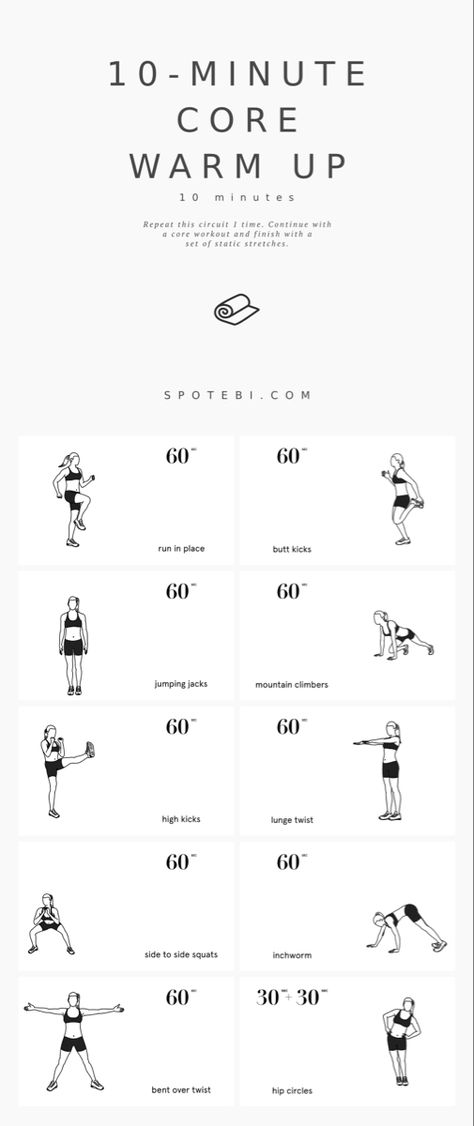 Pre Workout Stretches, Work Workouts, Abb Workouts, Core Gym, Workout Stretches, Dance Warm Up, Workout Gym Routine, Gym Workout Plan, Warm Up Routine