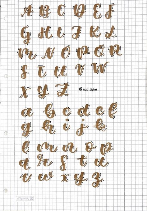 Cute Calligraphy, Caligraphy Font, Hand Lettering Alphabet Fonts, Alfabet Font, Font Brush, Fonts Handwriting Alphabet, Calligraphy Fonts Alphabet, Hand Lettering Worksheet, Lettering Styles Alphabet