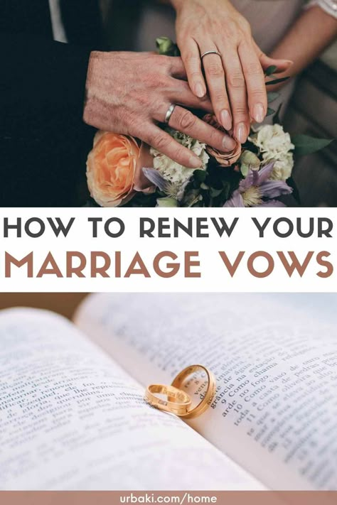 Renuing Vows Ideas, Planning A Vow Renewal, Private Vow Renewal, Vow Renewal Vows To Husband, Vow Renewal Ceremony Script, Vow Renewal Checklist, Renewing Vows Ideas, Renewal Wedding Ideas, 25th Anniversary Party Ideas