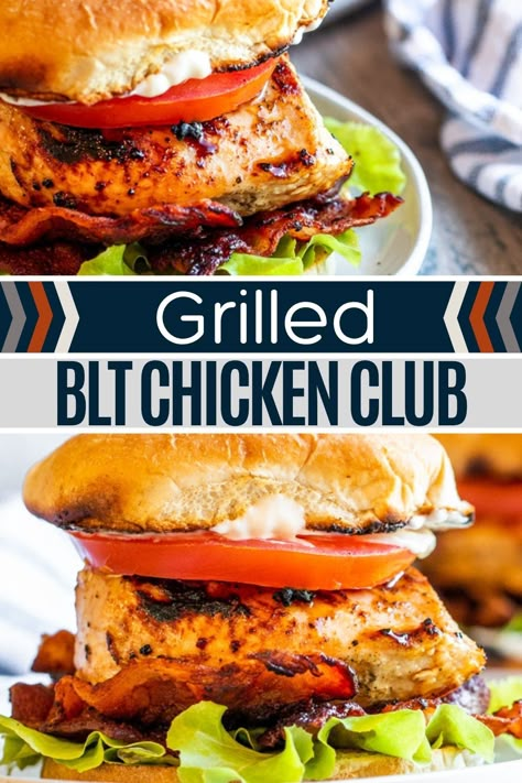 Grilled Chicken Club Sandwich Recipes, Grilled Chicken Blt Sandwich, Chicken Sandwich Blackstone, Blt Chicken Sandwich, Grill Chicken Sandwich Recipe, Grilled Chicken Club Sandwich, Blackstone Chicken Sandwich Recipes, Chicken Sandwich Marinade, Grilled Chicken Sandwich Ideas