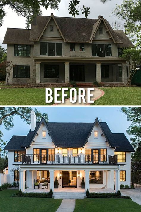 House Makeovers, House Before And After, Home Exterior Makeover, Home Makeovers, Exterior Makeover, Exterior Remodel, Flipping Houses, After Pictures, Exterior Home