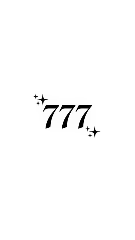 2024 Vision Board Tattoo, 7777 Tattoo, 777 Tattoo Design, 777 Tattoo Ideas, 777 Aesthetic, 777 Wallpaper, 777 Tattoo, Tato Flash, Vegas Tattoo