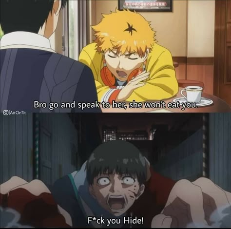 Tokyo Ghoul Hide X Ken, Tokyo Ghoul Meme Funny, Ken X Hide, Tokyo Ghoul Hide, Hide And Kaneki, Kaneki X Hide, Hide Tokyo Ghoul, Uta Tokyo Ghoul, Tokyo Ghoul Funny