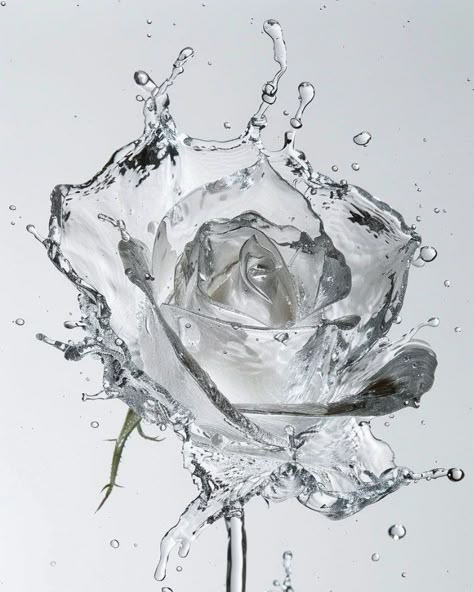 Prompt 👉 Abstract art photo of water splashing and forming an ice rose, delicate and elegant style, high key lighting, pure white background, macro photography, studio shot, sharp focus on the details of the flower shape, water droplets suspended in midair, high resolution. 👉 if Like, please Follow and Share AI Graphics Studio 👇Contact on WhatsAPP: http://tiny.cc/aigraphicsstudio #aigraphicsstudio #AI #DigitalMarketing #digitalartist #digitalart #digital #creativephotography #designinspira...