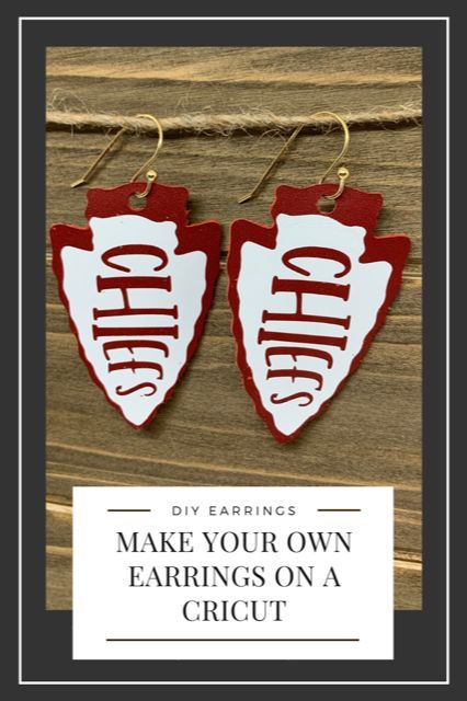 Chiefs Earrings, Chiefs Crafts, Leather Earrings Diy, Chirstmas Gifts, Earrings Cricut, Super Bowl Game, Gifts For Husbands, Cricut Air 2, Go Chiefs