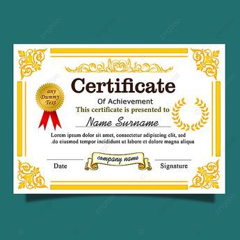 Elegance Luxury Gold Certificate With Gold Frame And Border For Multipurpose Awards Certificates Design, Free Printable Certificate Templates, Certificate Of Recognition Template, Beautician Course, Certificates Template, Certificate Of Recognition, H Letter Images, Diploma Design, Free Printable Certificates