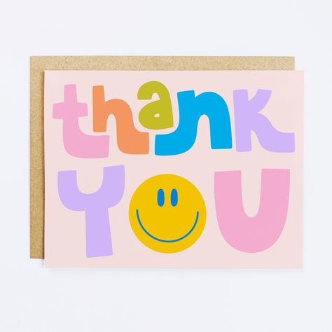 Thank You Card with Smiley Face  Show your appreciation with a custom thank you card featuring a happy smiley face. #thankyoucard #smileyface . #Preppy_Thank_You_Cards #Diy_Card_Thank_You #Simple_Thank_You_Cards_Diy #Thanks_You_Card_Ideas Preppy Thank You Cards, Greeting Card Illustration Design, Thank You Card Illustration, Thank You Cute, Thank You Illustration, Thank You Art, Thank You Design, Thank You Card Design Ideas Handmade, Cute Thank You Card Ideas