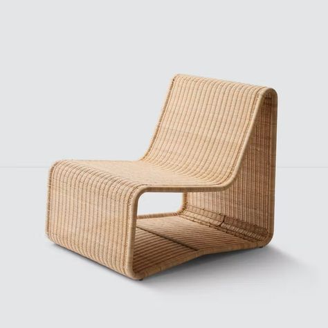 Modern Wicker Furniture, Wicker Ottoman, Wicker Lounge Chair, Outdoor Wicker Chairs, Wicker Coffee Table, Rattan Outdoor Furniture, The Citizenry, Wicker Chairs, Modern Lounge Chairs