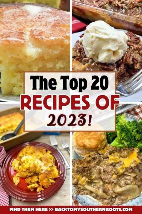 Check out the 20 most popular recipes of 2023! This roundup includes a mix of innovative dishes and timeless favorites that have been a hit in kitchens everywhere. Food Recipes Casseroles, 99 Easy Recipes.com, Must Have Dinner Recipes, Newest Recipes, Best New Recipes, Today Recipes, Most Popular Casserole Recipes, Most Popular Food Recipes, Most Liked Recipes