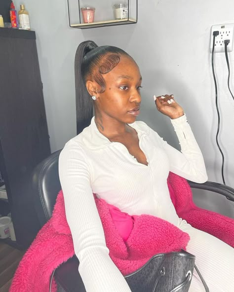 Mid Straight Ponytail, Point Tail Hairstyles, Mid Sleek Ponytail, High Straight Ponytail, May Self Care, Mid High Ponytail, Mid Ponytail Hairstyles, Weave Ponytail Styles, High Weave Ponytail