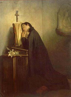 "This is my rest for ever and ever, here will I dwell for I have chosen it." ~ San Luigi Gonzaga, painting by Eleuterio Pagliano St Aloysius, Traditional Catholicism, Saint Gabriel, Catholic Images, Our Lady Of Sorrows, Religious Images, The Saints, Catholic Art, Patron Saints