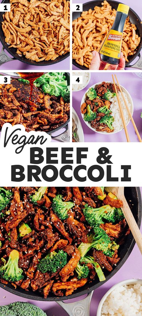 Vegan Beef And Broccoli, Soy Curls Recipes, Beef And Broccoli Recipe, How To Cook Broccoli, Vegetarian Recipes Dinner Healthy, Vegetarian Casserole, Vegan Beef, Soy Curls, Beef And Broccoli