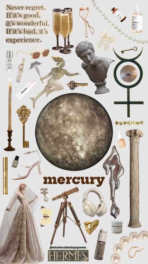 Mercury Aesthetic, Mercury Planet, Vampire Pictures, Good Genes, Homescreen Iphone, Mercury Retrograde, Inspirational Wallpapers, Brown Silver, Greek Gods