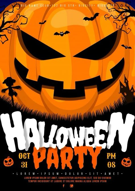 Halloween Poster Design Ideas, Halloween Pubmat, Halloween Party Poster Design, Halloween Poster Ideas, Halloween Event Poster, Halloween Design Graphic, Halloween Flyer Design, House Halloween Decor, Halloween Poster Design