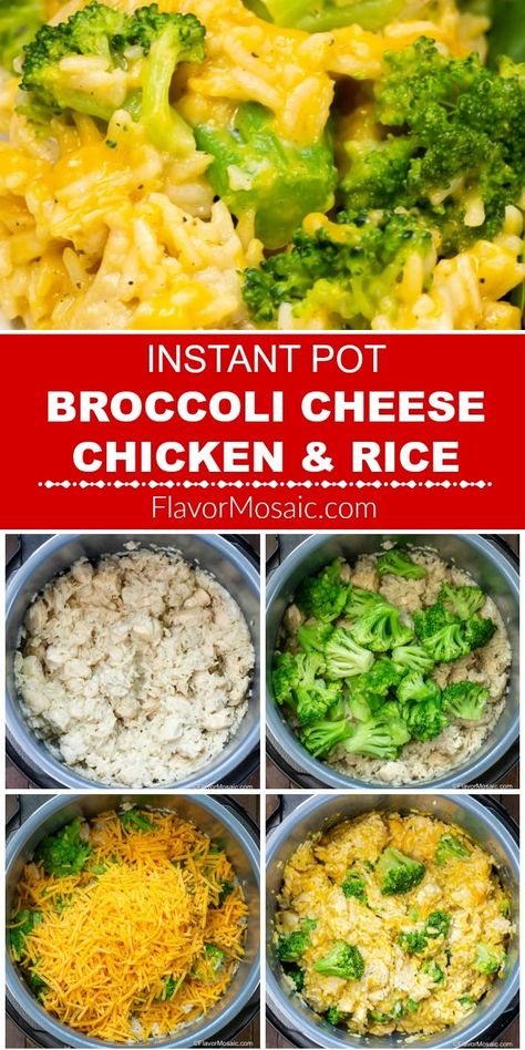 Cheese Chicken And Rice Casserole, Recipe With Ranch Seasoning, Cheese Chicken And Rice, Broccoli Cheese Chicken, Chicken And Rice Casserole Recipe, Instant Pot Broccoli, Chicken Broccoli Cheese, Resep Pasta, Chicken Broccoli Rice Casserole