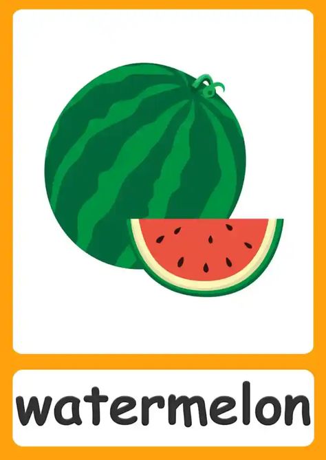 Vegetable Flashcards Free Printable, Fruit Flashcards Free Printable, Beach Flashcards, Fruits Flashcards For Kids, Summer Flashcards, Beach Vocabulary, Fruits Flashcards, Teaching Safety, Food Flashcards