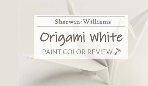 Origami Paint Sherwin Williams, Origami White Color Palette, Sherwin Williams Origami White Walls, Origami White Sherwin Williams Cabinets, Sw Origami White Walls, Nonchalant White Sherwin Williams, Origami White Sherwin Williams Exterior, Origami White Sherwin Williams Walls, Origami White Sherwin Williams