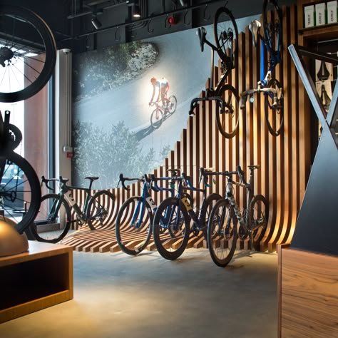 Cycle Store Design, Bicycle Workshop, Bike Shop Ideas, Bicycle Cafe, Bike Cafe, Bike Shops, Cycle Store, Coffee Bike, Bicycle Store