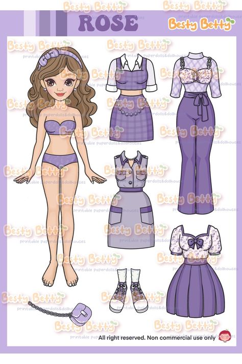 Paperdolls Printable Free Doll Clothes, Paper Doll Dress Up, Barbie Dress Up, Paper Barbie Doll, How To Make Paper Dolls, Cute Paper Dolls Printable, Paper Doll Clothes Printable, Paper Doll Outfits, Paper Doll With Clothes