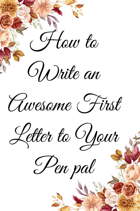 Crafting the perfect first letter to your pen pal sets the tone for your entire correspondence. Capture their interest with a genuine introduction, share snippets of your life, and express enthusiasm for the exchange. Remember to personalize the letter to make a lasting impression. Click here to learn more on my blog. Penpal Questionnaire, Pen Pals Letters, Pen Pal Ideas For Adults, Pen Pal Letters Ideas, First Pen Pal Letter Ideas, Questions To Ask Pen Pal, Things To Write In A Penpal Letter, Penpal Introduction Letter, Pen Pal Letters Aesthetic Ideas