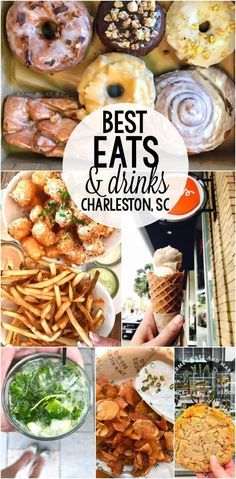 The BEST Eats & Drinks in Charleston, South Carolina! If you're traveling to Charleston, you need to eat at these places! Charleston Food, Charleston Travel Guide, School Function, Charleston Trip, Charleston Vacation, South Carolina Vacation, South Carolina Travel, Charleston Travel, Folly Beach