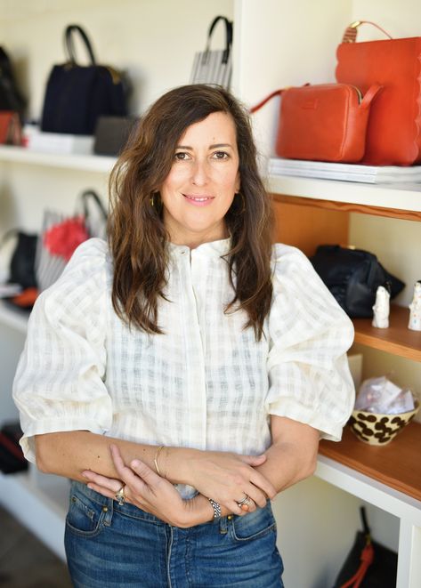 Clare Vivier owns Clare V, a premium handbag and accessories line with retail stores across California. Aside from one post-college stint working in a streetwear store, Minnesota native Clare Vivier had no experience in the fashion industry when she moved to Los Angeles in 2001. But that didn’t stop her from designing and launching her own line of handbags. “It felt like anything was possible here,” reflects Vivier, who has since built Clare V., her Paris-inspired accessories line, into a pow Clare Vivier, V Style, Paris Inspired, Moving To Los Angeles, Clare V, Clare V., French Chic, California Style, Parisian Chic