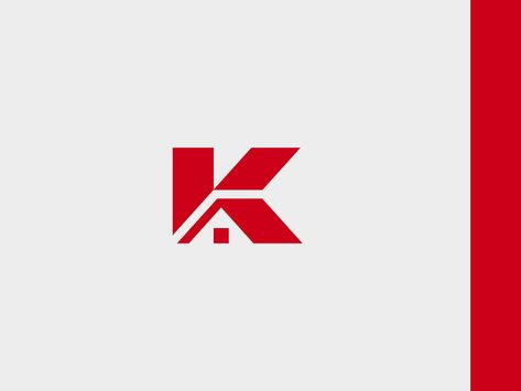 K + House - Logo mark by Nemanja Vilovski on Dribbble K Monogram Logo, Knot Logo, K Monogram, K Logo, K Logos, Logo Letter, House Logo, Monogram Logo Design, Logo Mark