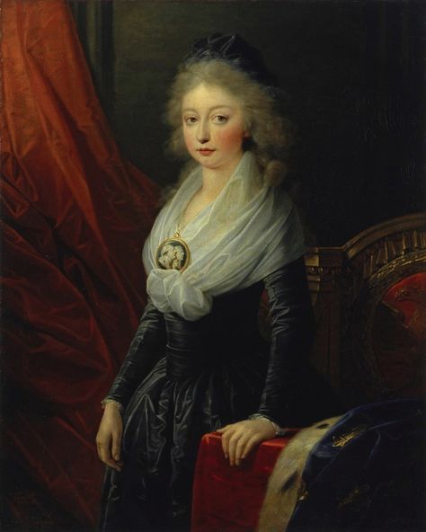 The Tragic Life Of Marie Thérèse of France - Salon Prive Mag French Prince, Vigee Le Brun, Prime Meridian, 1700s Fashion, Ashley Art, Marie Therese, Black Gowns, Princess Louise, Maria Theresa