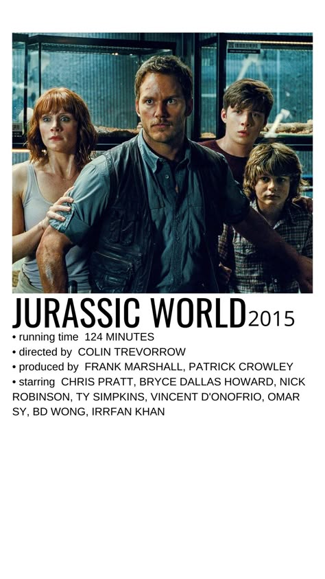 Jurassic World Movie Poster, Jurassic World Poster, Jurassic World Movie, Jurassic World 2015, Movie Collage, Jurassic Park Movie, Movie Card, Tv Posters, Iconic Movie Posters