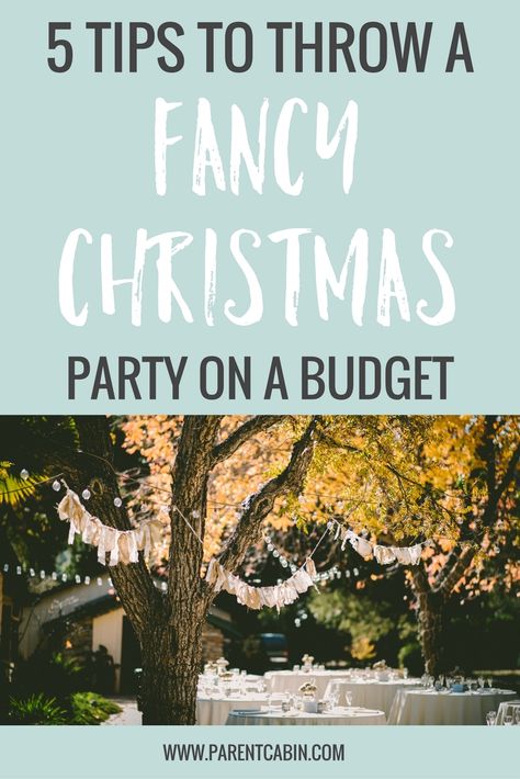 Christmas Party On A Budget, Party Food On A Budget, Fancy Christmas Party, Classy Christmas Party, Food On A Budget, Trendy Party Decor, Party On A Budget, Fancy Christmas, Budget Party