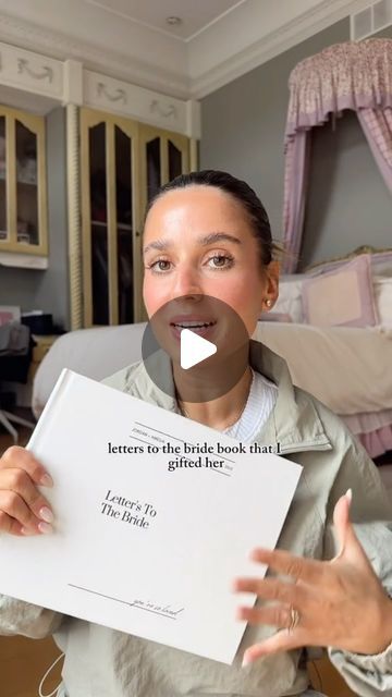 Chiara | fashion + lifestyle on Instagram: "Tutorial on how to make your own Letters To The Bride book on Canva✨👰🏻‍♀️🤍🤵🏻‍♂️  ~ vvvvv on brand for me to have made a typo on the cover of the book 🙃  Gift was IB @rebeccca.lara 🤍  #letterstothebride #bridegift #bridegift #bridegiftideas #bridalgiftideas #canvabook #bridegoals #weddingday #weddingtiktok #weddinggetready #weddinggettingready #weddingtiktok #weddingphotos #Weddingday #weddingcerrmony #Summerwedding #allblackwedding #neutralwedding #weddingtok #destinationwedding #blacktie #weddingvlog #weddingupdate #weddingplanning #weddingdecor #2023bride #bride2023 #2023wedding #wedding2023 #canva #canvabook #canvatemplate" Letter Book For Bride, Book Of Letters For Bride, Bride Keepsake Ideas, Book For Bride From Bridesmaids, Photo Album For Bride From Bridesmaids, Bridesmaid Book For Bride, Bachelorette Book For Bride, Letter Scrapbook For Bride, Gift From Bridesmaid To Bride