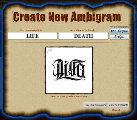 Free Ambigram Tattoos Generator - Are you looking for ambigram tattoo generator and create new Ambigram then follow this image and get the idea about ambigram generator, ambigram tattoos, ambigram maker, ambigram generator free, ambigram tattoo generator and ambigram creator. http://www.tattooideasart.com/vector-tattoos/ambigram-tattoo-generator-free/ Anagram Tattoo Generator, Vector Tattoos, Ambigram Tattoos For Women, Tattoo Words Design, Ambigram Creator, Ambigram Tattoo Ideas, Tattoo Ambigram, Ambigram Tattoo Generator, Ambigram Generator