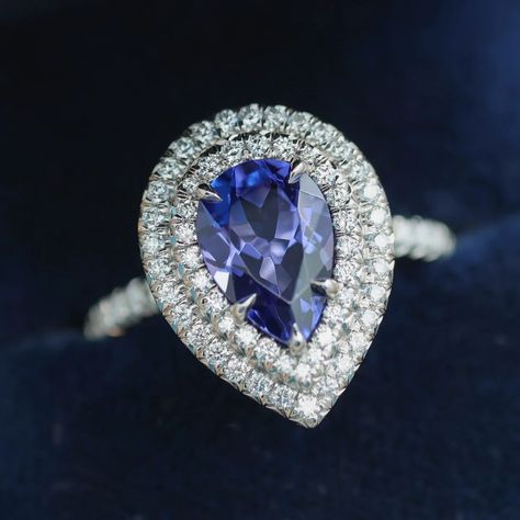 Did you know that Tiffany and Co had exclusive rights to sell and market tanzanite following it’s discovery? Tiffany & Co’s first marketing campaign stated that the stone could be found in two places: “in Tanzania and at Tiffany’s” This Tiffany & Co ring features a 2.02ct pear shape tanzanite set in platinum with 69 round diamond accents (0.75ctw, E-F, VS) – sku: 200-12862 . . . . . . . #tanzanite #tiffanyandco #theknotrings #showmeyourrings Tiffany Co Rings, Marketing Campaign, Tiffany And Co, Pear Shape, Tanzania, Tiffany & Co., Pear Shaped, Round Diamond, The Stone