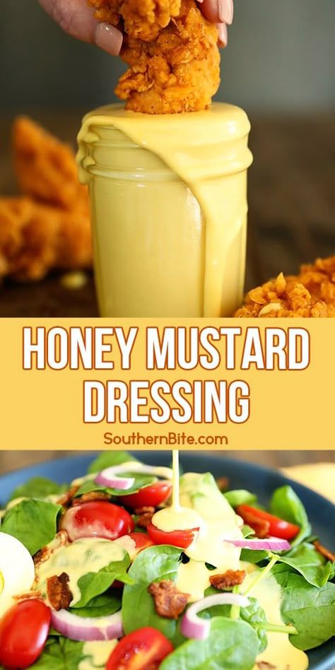 Honey Mustard Dressing Honey Mustard Dressing Homemade, Yellow Mustard Recipe, Honey Mustard Salad, Mustard Recipes, Honey Mustard Salad Dressing, Mustard Salad Dressing, Honey Mustard Recipes, Homemade Honey Mustard, Salad Dressing Recipes Healthy