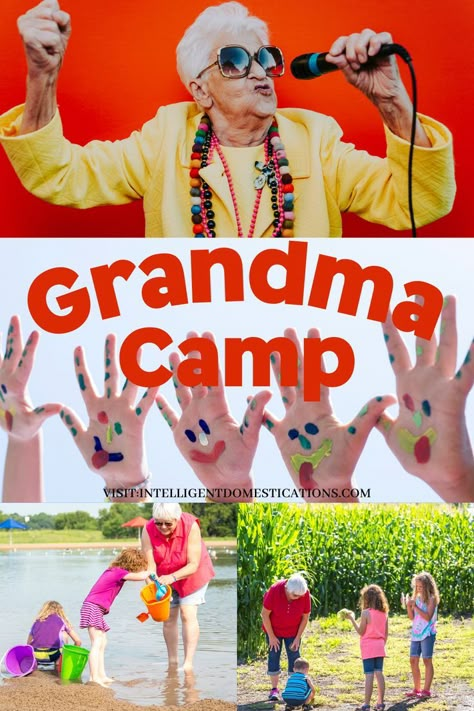 Grandma Activities With Grandchildren, Granny Camp Ideas, Camp Grandma Ideas, Cousin Camp Activities, Grandparent Camp Ideas, Grandma Camp Ideas Fun Activities, Grandma Camp Ideas, Grandchildren Activities, Grandkid Gifts