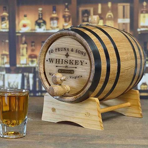 Personalized Decanters & Pitchers | Personalization Mall Personalized Whiskey Barrel, Personalized Decanter, Whiskey Barrels, Personalization Mall, Wine Carafe, Personalized Whiskey, Whiskey Decanter, Decanter Set, Bar Gifts