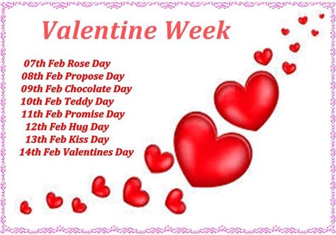 Valentine Week List, Valentine Day Week List, February Days, Happy Valentines Day Pictures, Valentine Week, Happy Propose Day, Valentine Day List, Valentine Day Week, Happy Valentines Day Wishes