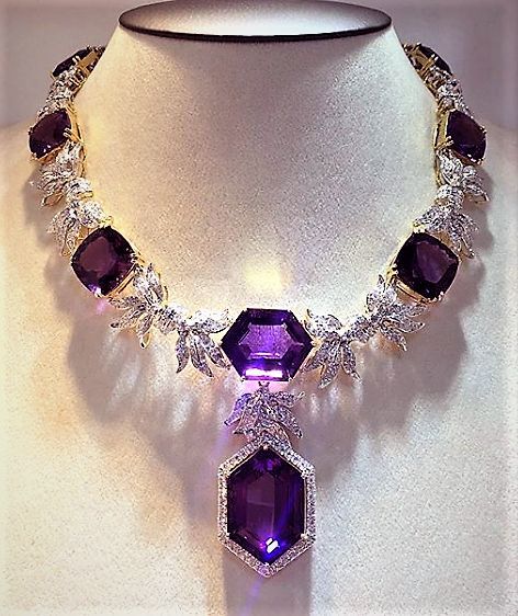 stunning #purple #jewelry #purplejewelry #diy #jewelrymaking #diyjewelry #jewelryideas #glimmerjam Royal Look, Purple Jewelry, Purple Necklace, The Necklace, Amethyst Jewelry, A Necklace, Fabulous Jewelry, Amethyst Necklace, Fantasy Jewelry